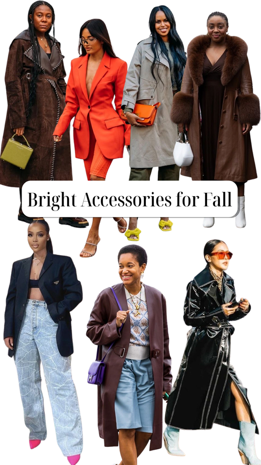 bright colored accessories for Fall Winter