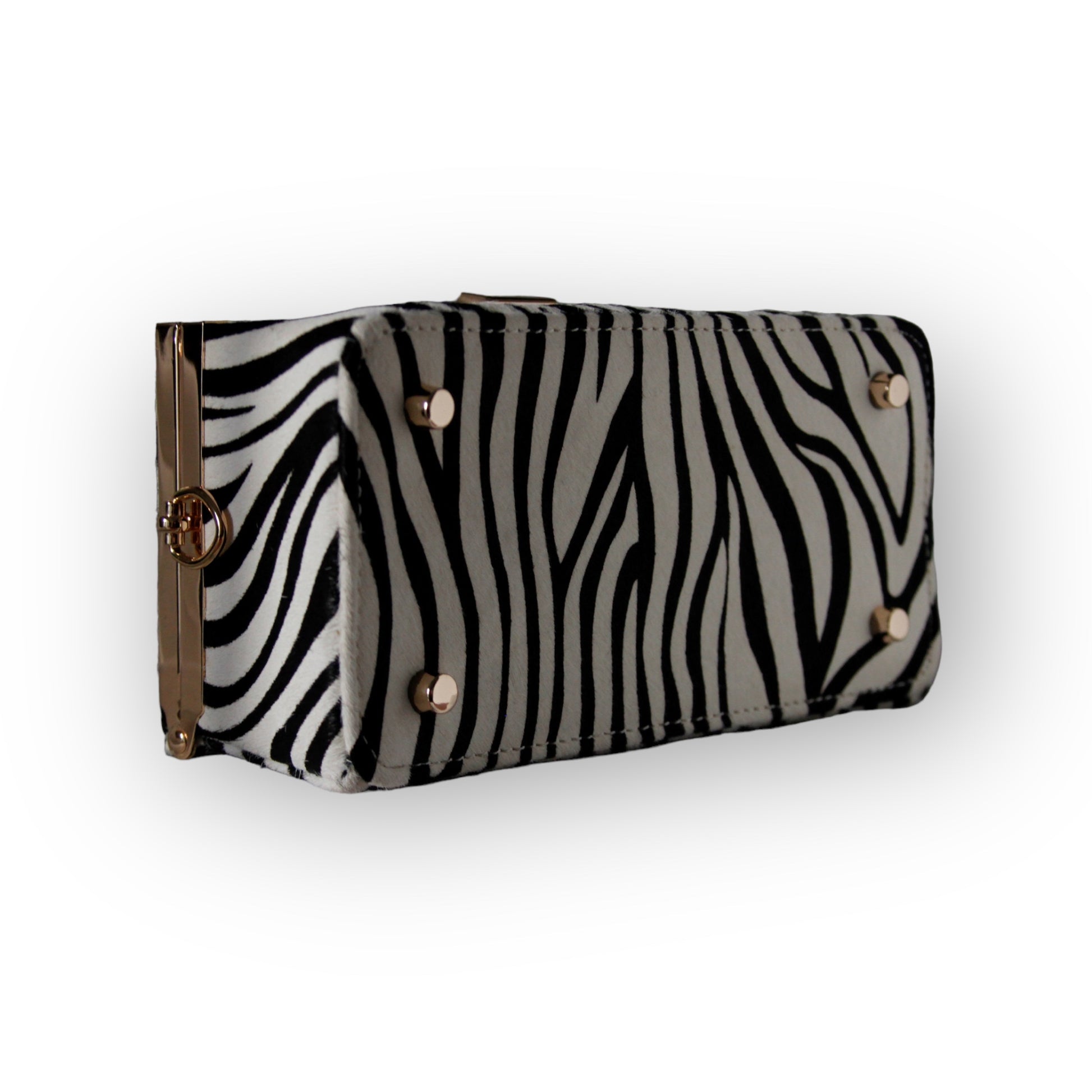 Zebra Print Ruched Shoulder Bag | boohoo