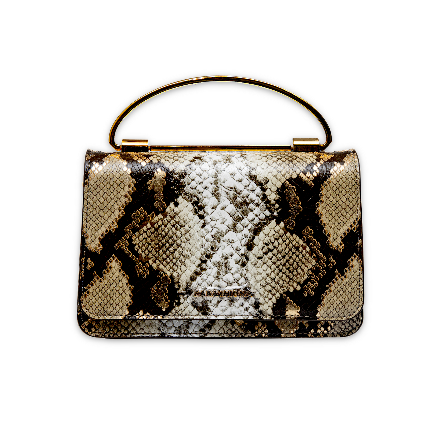 Winnie Mini Front Flap Top Handle bag in Snakeskin